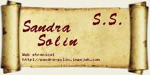 Sandra Solin vizit kartica